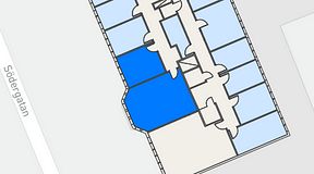 
							Planritning för Regus Helsingborg Södergatan, 2 privata rum, 46 m²