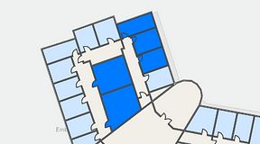 
							Planritning för Quality Office Nacka, 3 privata rum, 92 m²
