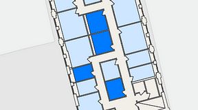
							Planritning för THE WORKS Ringvägen, 4 privata rum, 39 m²