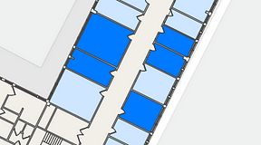 
							Planritning för Quick Office Älvsjö, 5 privata rum, 75 m²