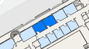 
							Planritning för Genetor Helsingborg C, 2 privata rum, 32 m²