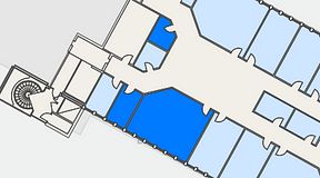 
							Planritning för Växthuset Stensjögatan, 3 privata rum, 53 m²
