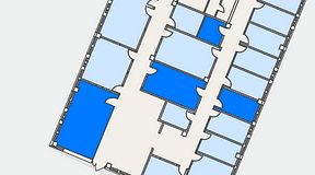 
							Planritning för Växthuset Jägershillgatan, 4 privata rum, 64 m²