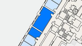 
							Planritning för iOffice Sjöbefälsskolan, 2 privata rum, 48 m²