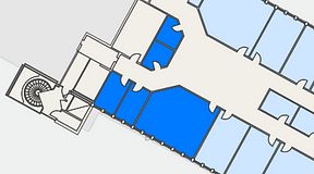 
							Planritning för Växthuset Stensjögatan, 5 privata rum, 68 m²