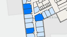 
							Planritning för Regus Rotsunda, 4 privata rum, 70 m²