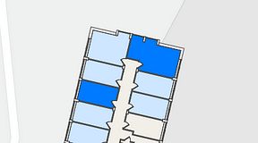 
							Planritning för FirstOffice Mobilia, 2 privata rum, 35 m²