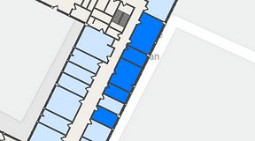 
							Planritning för Quick Office Älvsjö, 3 privata rum, 74 m²