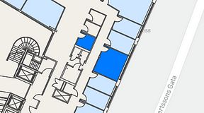 
							Planritning för Spaces Göteborg Gamlestan, 2 privata rum, 23 m²