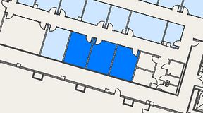 
							Planritning för Spaces Umami Park Sundbyberg, 3 privata rum, 54 m²