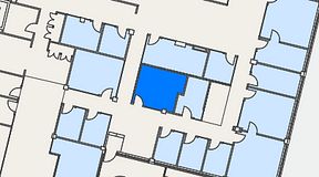 
							Planritning för Flexiwork Hovet, 1 privata rum, 16 m²