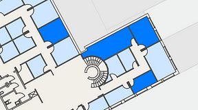 
							Planritning för Regus Kalmar, 4 privata rum, 53 m²