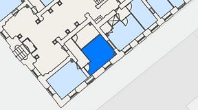 
							Planritning för Spaces Gamla Stan, 1 privata rum, 18 m²