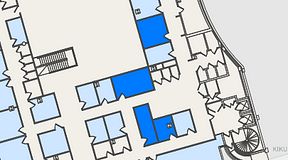 
							Planritning för United Spaces Östra Hamngatan, 4 privata rum, 53 m²