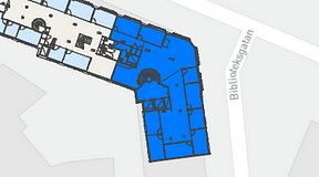 
							Planritning för Convendum Biblioteksgatan 29, 1 privata rum, 337 m²
