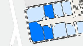 Planritning för Arkipelagen Järnvågen, 3 privata rum, 40 m²