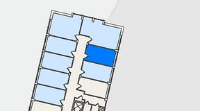 Planritning för FirstOffice Mobilia, 1 privata rum, 12 m²