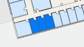 
							Planritning för Regus Lidingö, 3 privata rum, 30 m²