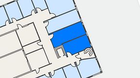
							Planritning för C/O Mölndal, 2 privata rum, 38 m²