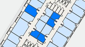 
							Planritning för Convendum Sundbyberg, 5 privata rum, 47 m²