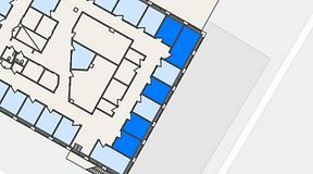 
							Planritning för FASTOFFICE Finlandsgatan 36, 5 privata rum, 57 m²