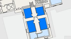 
							Planritning för The Works Ringvägen, 4 privata rum, 57 m²