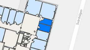 
							Planritning för Quick Office Danderyd, 2 privata rum, 12 m²