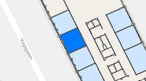 
							Planritning för Convendum Vegagatan 14, 1 privata rum, 12 m²