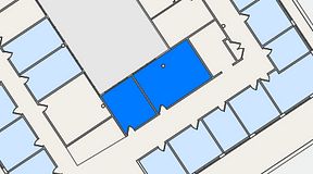 
							Planritning för THE WORKS Arenastaden, 2 privata rum, 42 m²