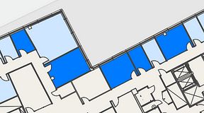 
							Planritning för Spaces Hyllie Vista, 5 privata rum, 77 m²