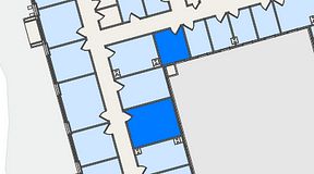
							Planritning för United Spaces Östra Hamngatan, 2 privata rum, 30 m²