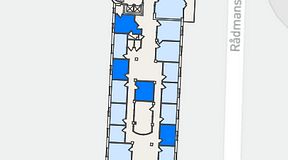 
							Planritning för Regus Triangeln Station, 4 privata rum, 49 m²