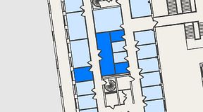 
							Planritning för Spaces Nordenskiöldsgatan, 4 privata rum, 38 m²