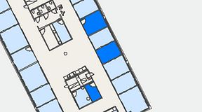 
							Planritning för Convendum Västra Järnvägsgatan 3, 3 privata rum, 26 m²