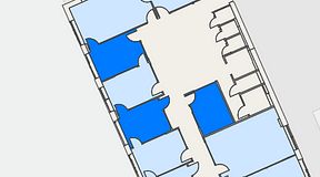 
							Planritning för Mindpark Helsingborg, 3 privata rum, 46 m²