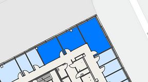 
							Planritning för Spaces Hyllie Vista, 3 privata rum, 64 m²