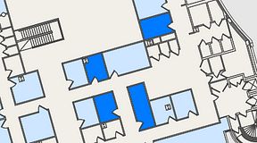 
							Planritning för United Spaces Östra Hamngatan, 4 privata rum, 37 m²