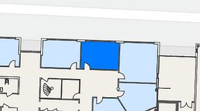 
							Planritning för EQ Coworking, 1 privata rum, 25 m²
