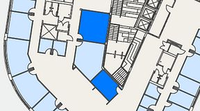 
							Planritning för Spaces Göteborg Gamlestan, 2 privata rum, 40 m²