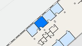 Planritning för Collab Arena Coworking, 1 privata rum, 18 m²