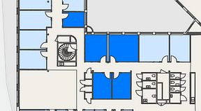 
							Planritning för Convendum Stampgatan 14, 5 privata rum, 63 m²
