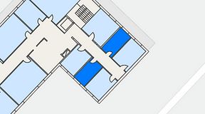 
							Planritning för Dockside Office & Coworking, 2 privata rum, 20 m²