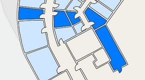 
							Planritning för Quick Office Bromma Blocks, 5 privata rum, 56 m²