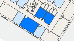 
							Planritning för Convendum Sundbyberg, 3 privata rum, 60 m²