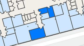 
							Planritning för Entreprenörsgatan Hasselbladshuset, 3 privata rum, 35 m²