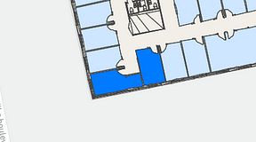 
							Planritning för Regus Gustav III:s Boulevard 34, 2 privata rum, 24 m²