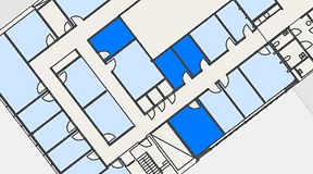 
							Planritning för Convendum Avenyn, 4 privata rum, 45 m²