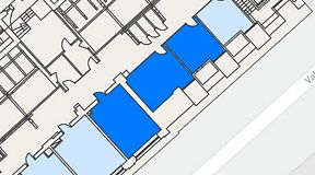 
							Planritning för United Spaces Uppsala, 3 privata rum, 57 m²