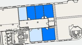 
							Planritning för Convendum Kungsgatan 9, 4 privata rum, 70 m²