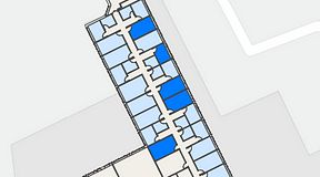 
							Planritning för Regus Rotsunda, 5 privata rum, 71 m²